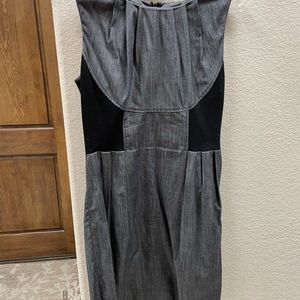 Calvin Klein gray and black dress